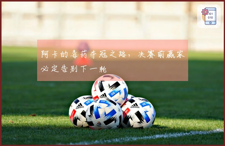 阿卡的毒药夺冠之路，决赛前赢家必定告别下一轮